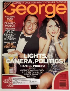 George Magazine JFK Jr 1999 Matthew McConaughey Hurley Oprah Ventura Clinton USA - Foto 1 di 12
