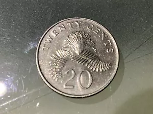 Singapore 20 Cents 1997 Circulated - Picture 1 of 2