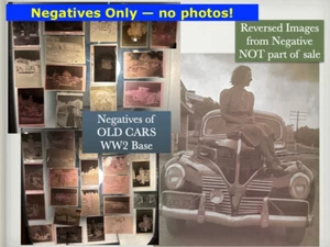 30+ WW2 Photo NEGATIVES OLD CARS Most Likely Families from Fort Bragg, NC Lot #4 - Picture 1 of 24