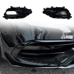 2x Front Bumper Fog Lamp Grille For Mercedes Benz A-Class W176 2016-2018 ABS - Picture 1 of 8