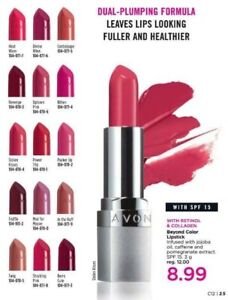 AVON BEYOND Plumping COLOR LIPSTICK With SPF 15 : Berry Cute - New!