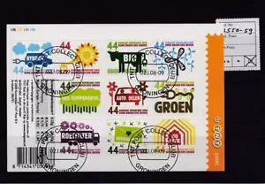 Nederland gestempeld 2008 used sheet V2550-2559 - Denk groen doe groen - Picture 1 of 1