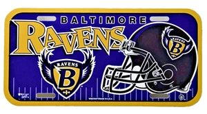 Wincraft Baltimore Ravens License Plate Durable Plastic Officially Licensed USA - Picture 1 of 2