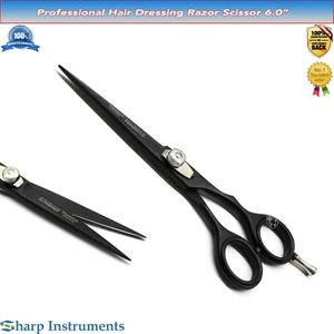 Ergonomic 6" Hairdressing Scissors Hair Cutting Shears 100% Japan Steel (NZ0120) - Picture 1 of 2