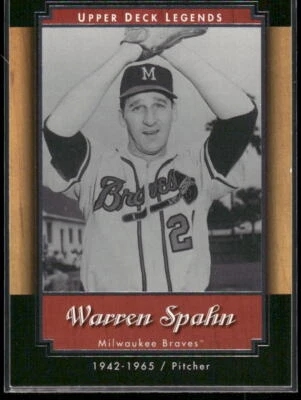 #48 Warren Spahn 2001 Upper Deck Legends - Image 1 of 2