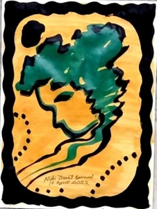 Original Painting Made & Signed By World Fame Artist Nidhi Bandil Agarwal Jaipur - Picture 1 of 2