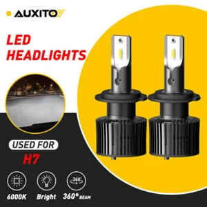 H7 LED Headlight Super Bright Bulbs Kit White 6500K 16000LM High/Low Beam AUXITO - Picture 1 of 12