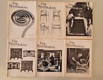 Vintage Fine Woodworking Magazine 6 Issues #20-25 Complete Year 1980 Foto 1 de 4