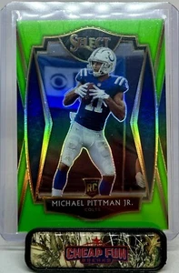 MICHAEL PITTMAN JR. RC 2020 PANINI SELECT PREMIER LEVEL NEON GREEN PRIZM /49 162 - Picture 1 of 3