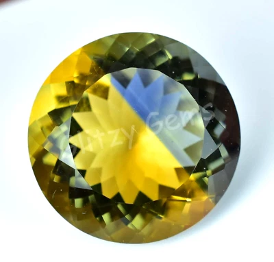 Natürlich Zweifarbig ( Gelb,Blau & Grün) Turmalin 25.30 CT Zertifiziert - Bild 1 von 4