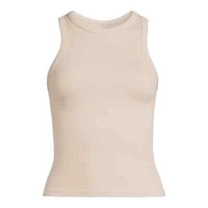 No Boundaries Juniors Seamless High Neck Tank Top, Nude Size M(7-9) - Picture 1 of 6