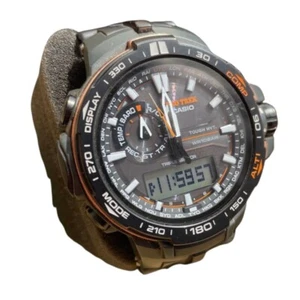CASIO Pro Trek Watch PRW-6000Y-1JF Tough Solar Triple Sensor Used - Picture 1 of 3