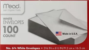 MEAD 6 3/4 100 Ct Envelopes - Picture 1 of 1