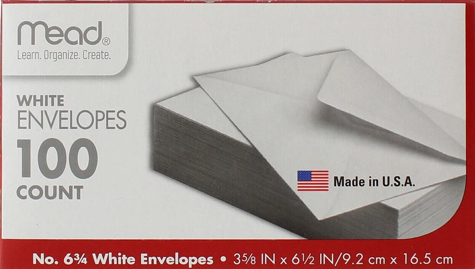 MEAD 6 3/4 100 Ct Envelopes - Image 1 of 1