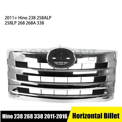 For Hino 268 2011-2016 Chrome Horizontal Billet Main Grille - 1 PC - Изображение 1 из 4