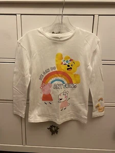 Worn Once 6-7 Peppa Pig Pudsey Bear Long Sleeve Top - Picture 1 of 4