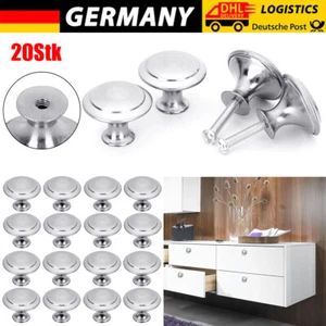 20X Möbelknöpfe Schrankknöpfe Edelstahl Schubladenknöpfe mit Schrauben Türknauf - Bild 1 von 20