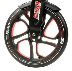 Frenzy Replacement 250mm Scooter Wheel - Black/Red - Picture 1 of 1