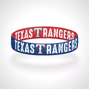 Reversible Texas Rangers Bracelet Wristband Claw Antler Let's Go Rangers - Picture 1 of 5