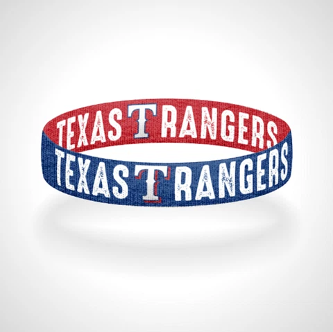 Reversible Texas Rangers Bracelet Wristband Claw Antler Let's Go Rangers Cover