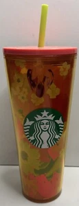 Neu Starbucks Venti Tumbler Strawberry Field Tumbler Sommer 2022 Tasse 24 oz - Bild 1 von 5