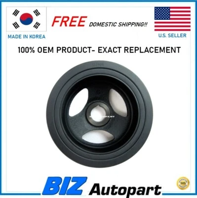 OEM ✅ Damper Pulley for 96-11 Hyundai Accent 06-11 Kia Rio Rio5 # 23124-26030 Foto 1 de 4