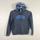 Nike Blue Fleece Spell Out Pullover Hoodie Jumper Mens Small S
