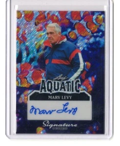 Leaf Signature Series 2025 Marv Levy Aquatic Fish Shimmer autógrafo automático 1/1 - Imagen 1 de 1