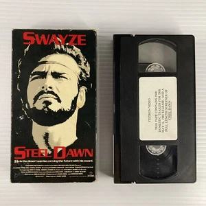 Steel Dawn VHS Screener 1988 Vestron video with Trailer - Picture 1 of 6