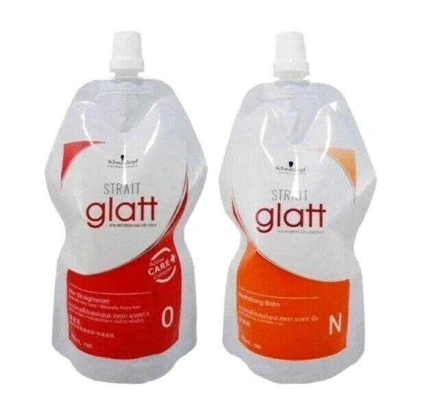 Set Perm Hair Straightener Cream Very Curry Frizzy Schwarzkopf Glatt No.0 400ml