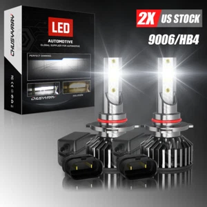 Pair 9006 HB4 LED Headlight low beam Bulbs 6000K For Chrysler 300C 2005-2009 - Picture 1 of 11