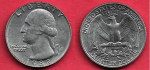 ETATS UNIS . QUARTER DOLLAR . 1982 P - Picture 1 of 1