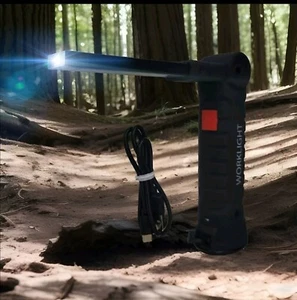 One Rechargeable 360°rotatable led work light with magnetic handheld... - Picture 1 of 8