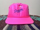 Vintage Los Angeles Dodgers Neonowy Różowy Kapelusz SnapBack lata 80. 90. rzadki Starter LA MLB