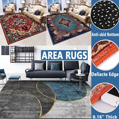 Modern Floor Mat Carpet Rug Area Carpet Large Soft Bedroom Living Room Anti-Slip - image 1 of 4