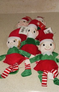 Dollar Tree Holiday Elves Caucasian Girls set of 5 - Picture 1 of 1