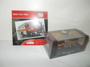 ATLAS EDITIONS MAN TGL WRL FIRE ENGINE WITH MAGAZINE SET RARE MIB - Picture 1 of 9