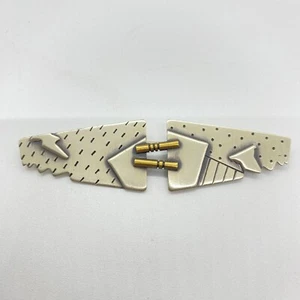 Vintage R/M Studio Sterlingsilber Pin Brosche Bar Modernist Techie Steampunk - Bild 1 von 8