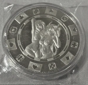 1 Oz .999 Fine Silver Art Round Sexy Devil Babes Round Coin - Bild 1 von 2