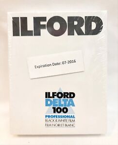 Ilford Delta 100 Black & White Film 4 X 5 100 Sheets Exp July 2016 Professional