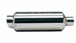 Tenrai Round Canister Angle Tip T304 Stainless Steel Muffler with Silencer - Bild 1 von 1