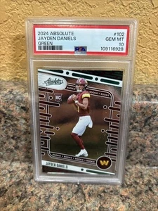 2024 Panini Absolute - Rookies Jayden Daniels #102 Green (RC) PSA 10 - Picture 1 of 1