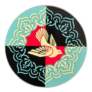 Shepard Fairey geometrische Taube (blau) Aufkleber - Bild 1 von 1