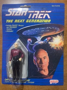 Star Trek The Next Generation Captain Jean-Luc Picard Action Figure 1988 Galoob - Picture 1 of 2