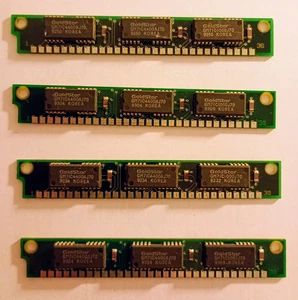 4x 1MB SIMM 30pin 1Mx9 Parity 70ns 3-Chip 2x GM71C4400AJ70, 1x GM71C1000J70 - Afbeelding 1 van 1