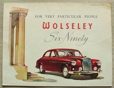 WOLSELEY SIX NINETY Car Sales Brochure March 1958 Ref H&E 5753 - Image 1 of 4