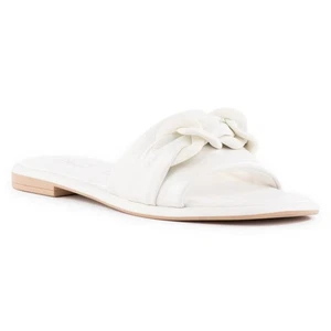 Seychelles Womens Tulum White Slide Sandals Shoes 8.5 Medium (B,M) BHFO 5754 - Picture 1 of 1