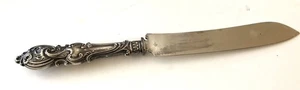"Cuchillo victoriano grande de plata esterlina JR inglés 12"" con sello" - Imagen 1 de 7