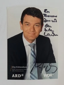 Jörg Schönenborn - caporedattore WDR - autografo originale - circa 15 x 10 cm - Autogr - Foto 1 di 1