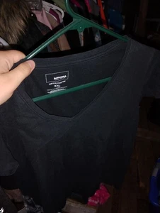 sonoma the daily tee xxl cotone nero t-shirt corta donna basic taglie forti - Foto 1 di 1